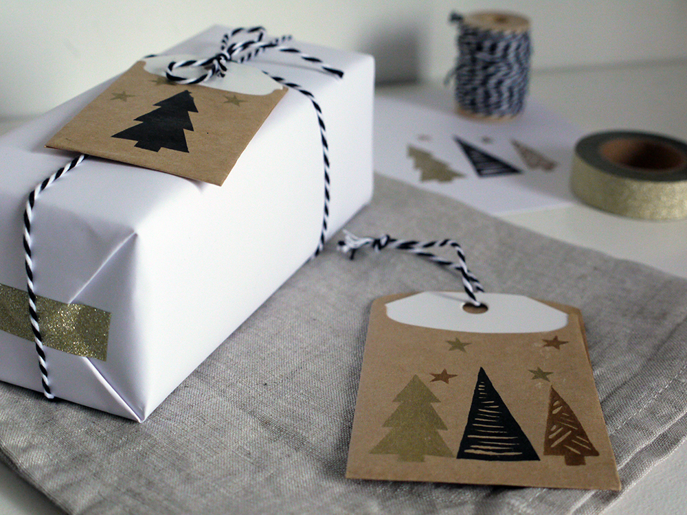 DIY de Noël : des tampons pour décorer ses cadeaux