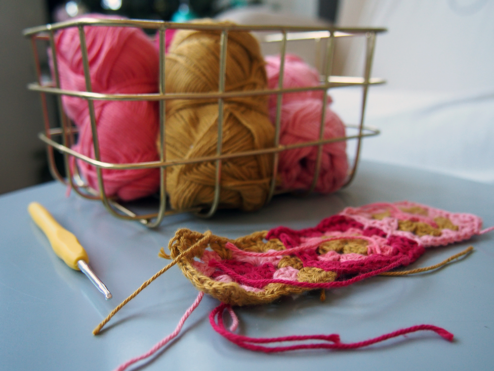 Granny squares au crochet