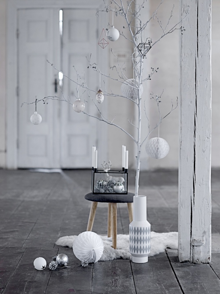 Une déco de Noël avec des branches