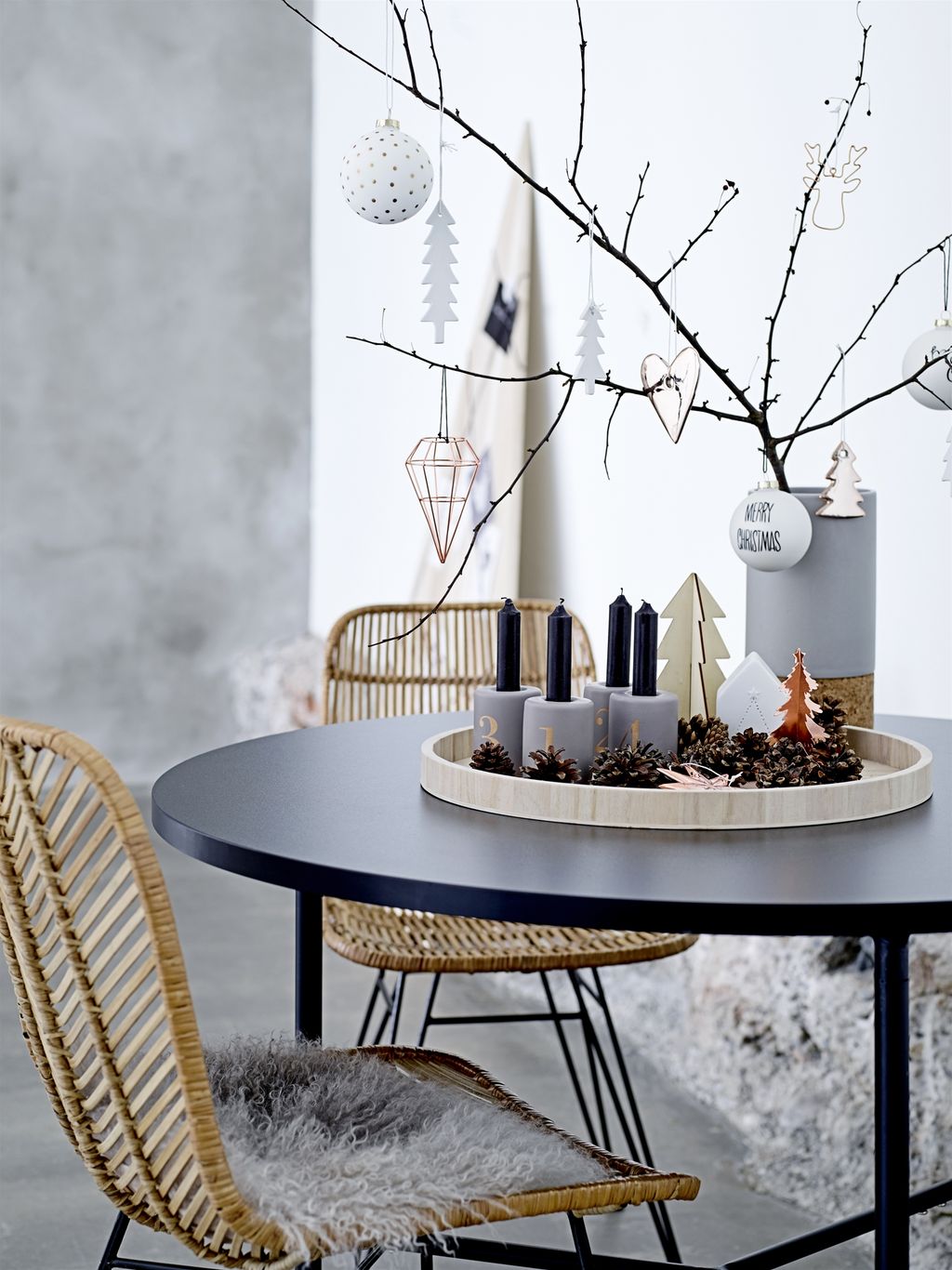 Branche Décorative Pour Vase De Style Scandi I Feutre Naturel