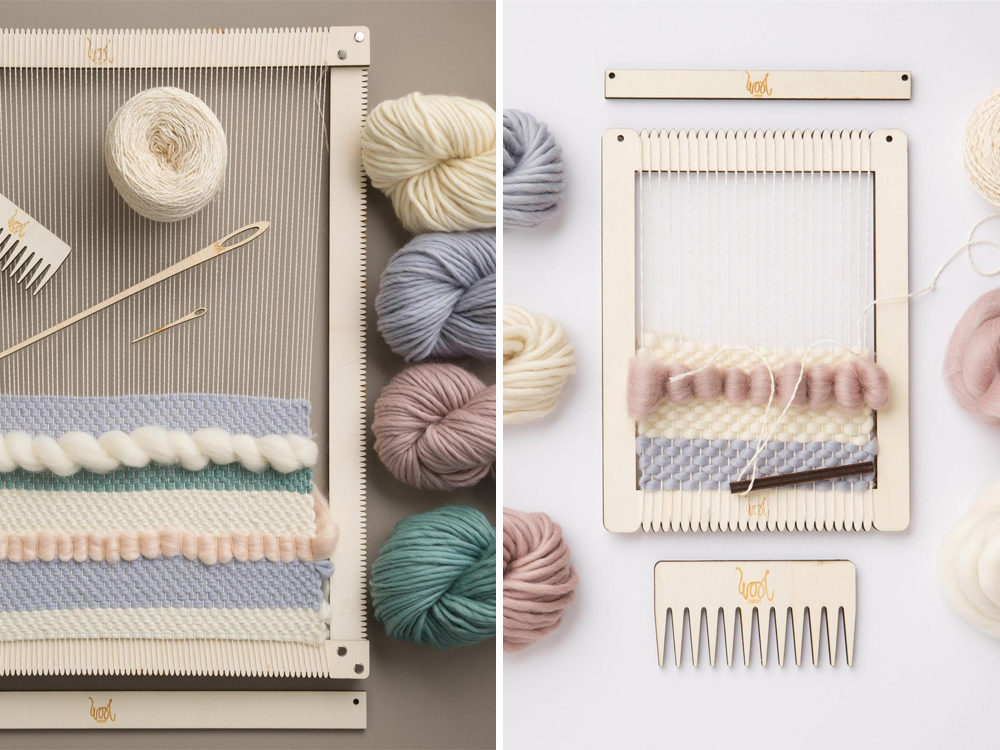 Tissage contemporain : 10 beaux métiers à tisser repérés sur Etsy / Crédit : Wool Couture Compagny
