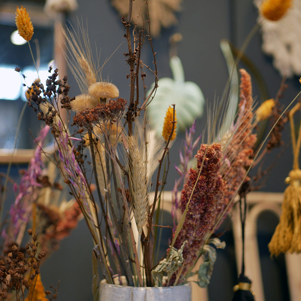 Fleurs séchées au salon Maison & Objet