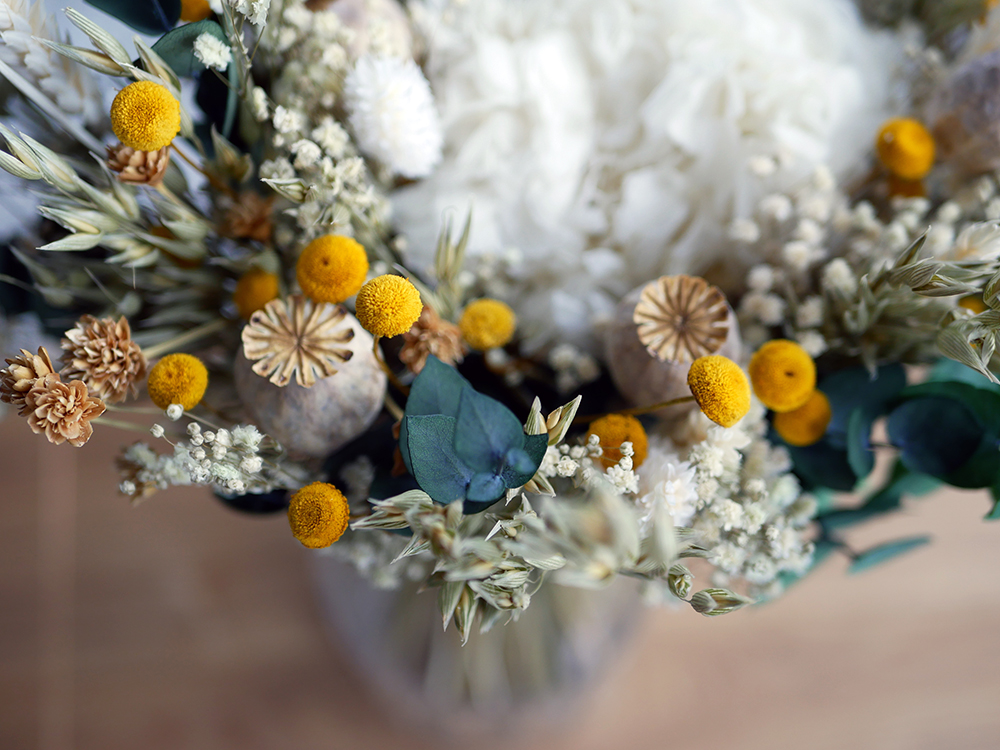 Bouquet de fleurs séchées