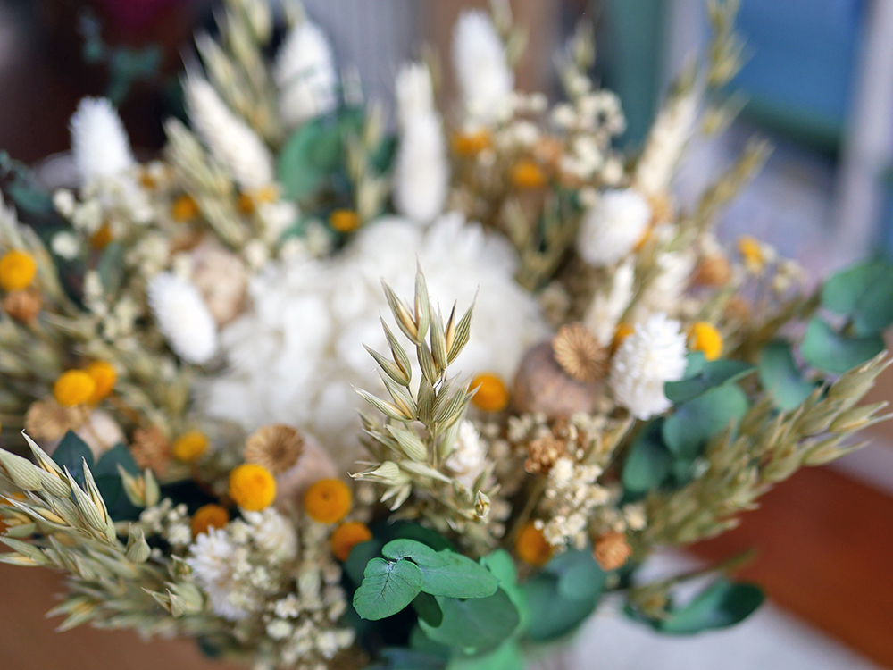 Bouquet de fleurs séchées