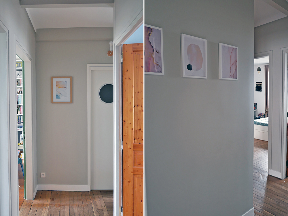 RELOOKING ENTRÉE : DES AFFICHES ENCADRÉES POUR ANIMER MES MURS