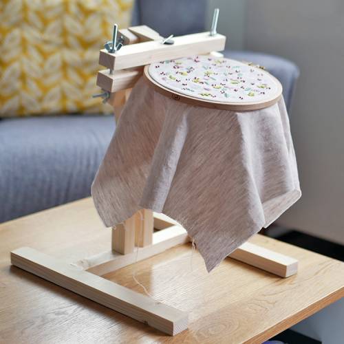 DIY broderie : mon support fait main pour tambour à broder