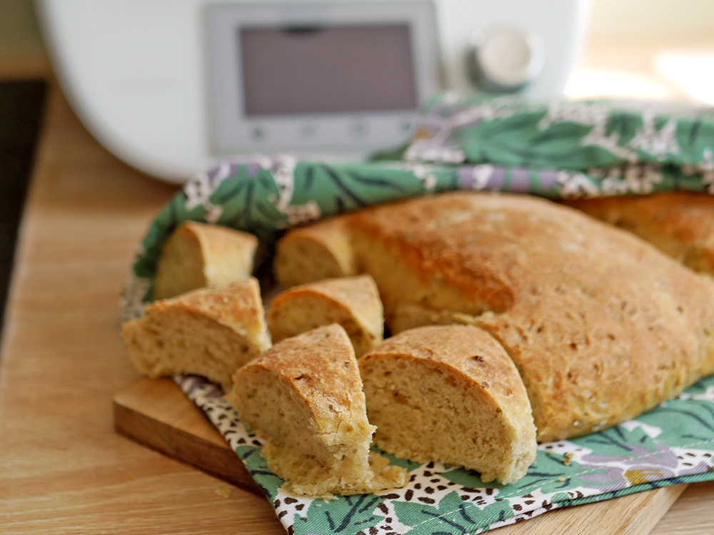 Fougasse coupée pour l'apéro