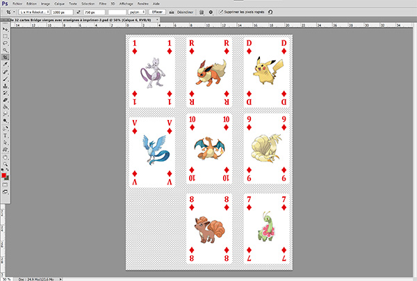 Fabriquer des cartes de jeux Pokemon sous Photoshop