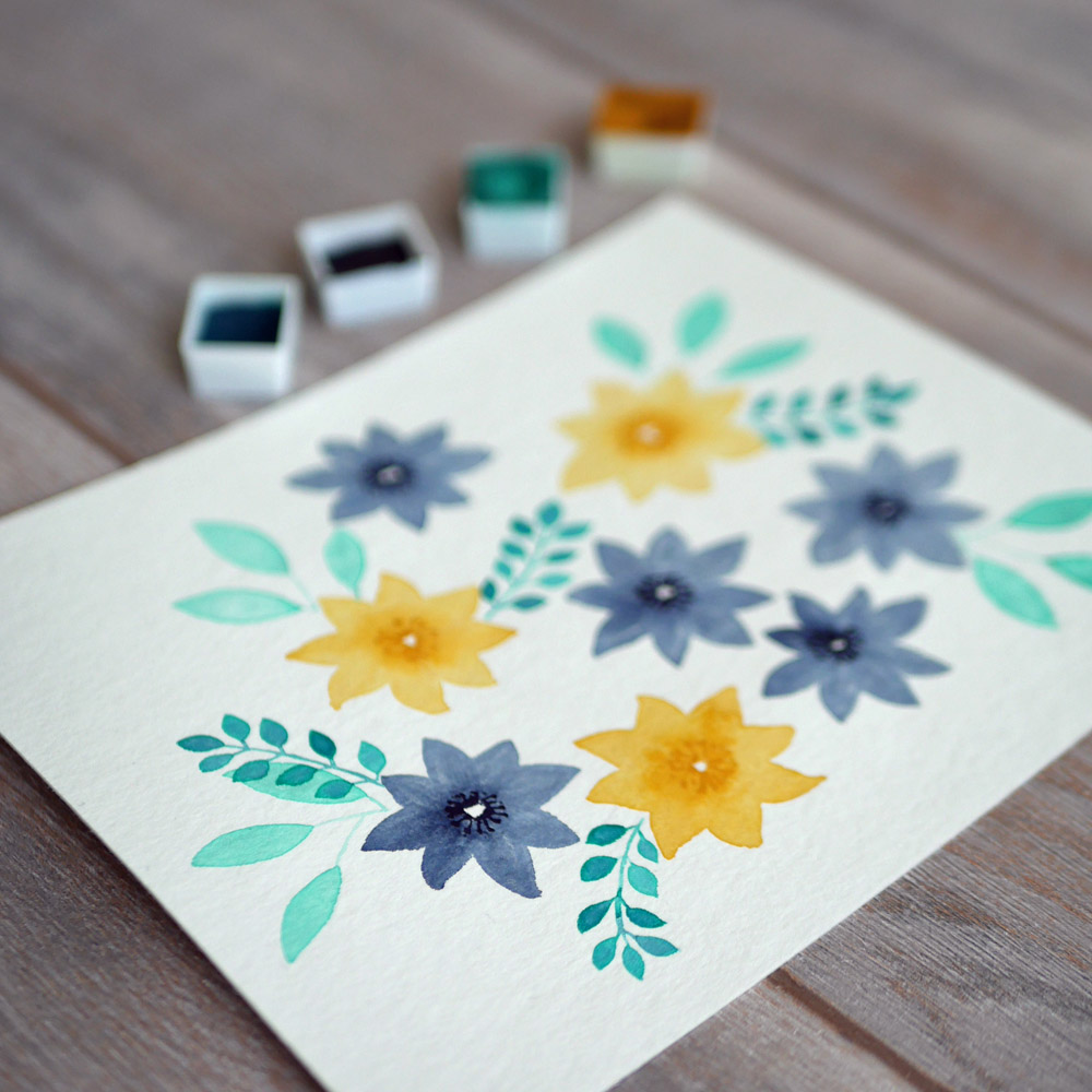 Aquarelle florale