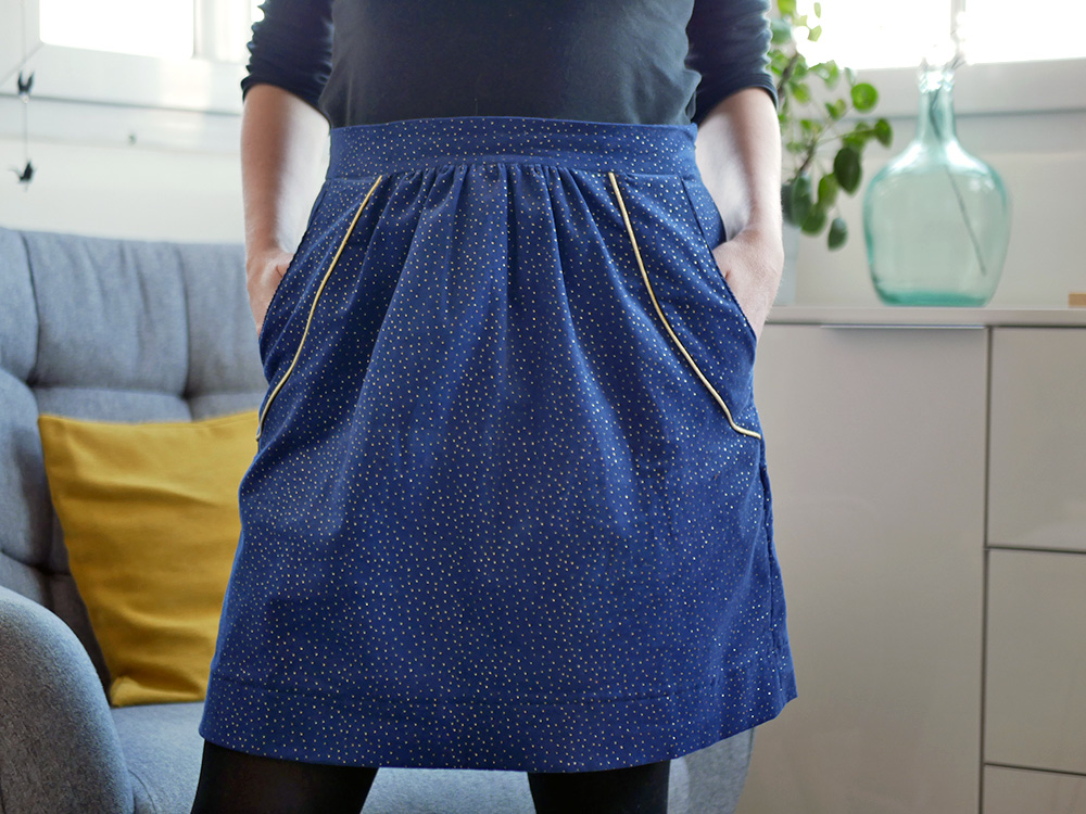 Couture : une jupe Murano qui brille !