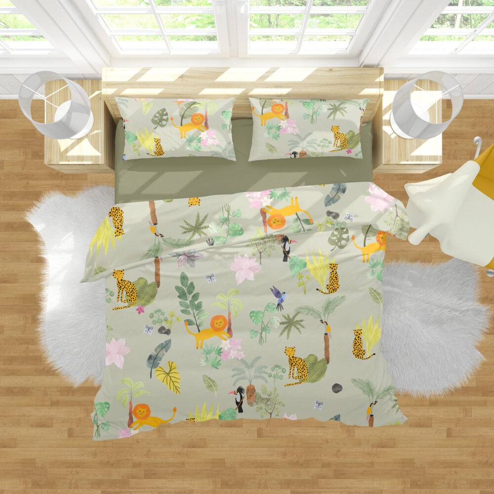 Mockup chambre, faune et fore