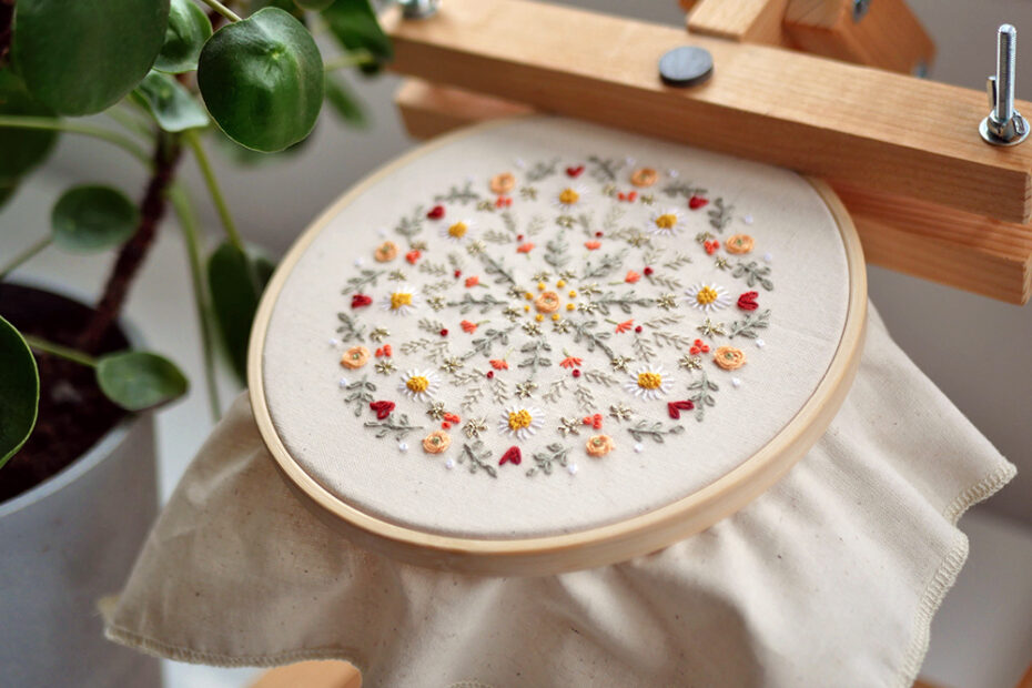Broderie : un mandala de printemps, à télécharger gratuitement
