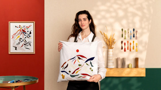 Broderie et couleur : créez des paysages textiles, de Célia Bruneau, artiste brodeuse