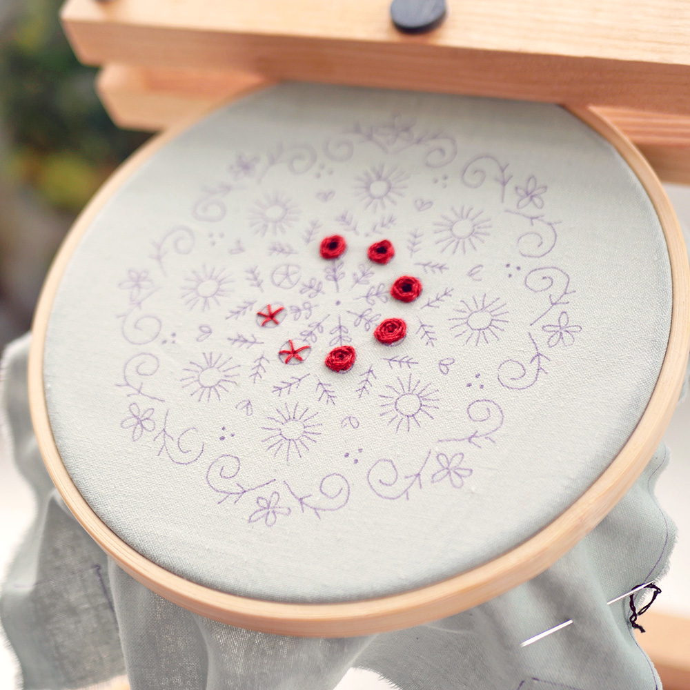 Mola Authentique Broderie Faite Main Du Panama - Tableau Textile 33x33 Cm - Très Beau Travail