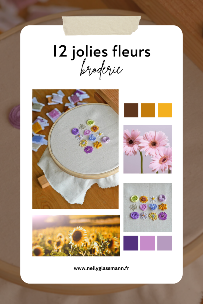 BRODERIE : DE JOLIES FLEURS À BRODER