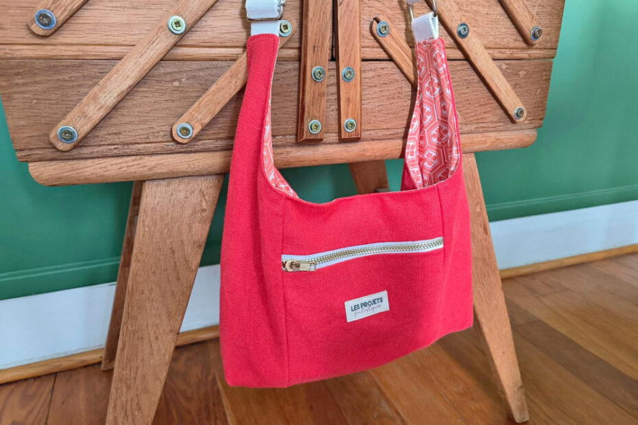 Couture : mon sac à main corail pour l'été