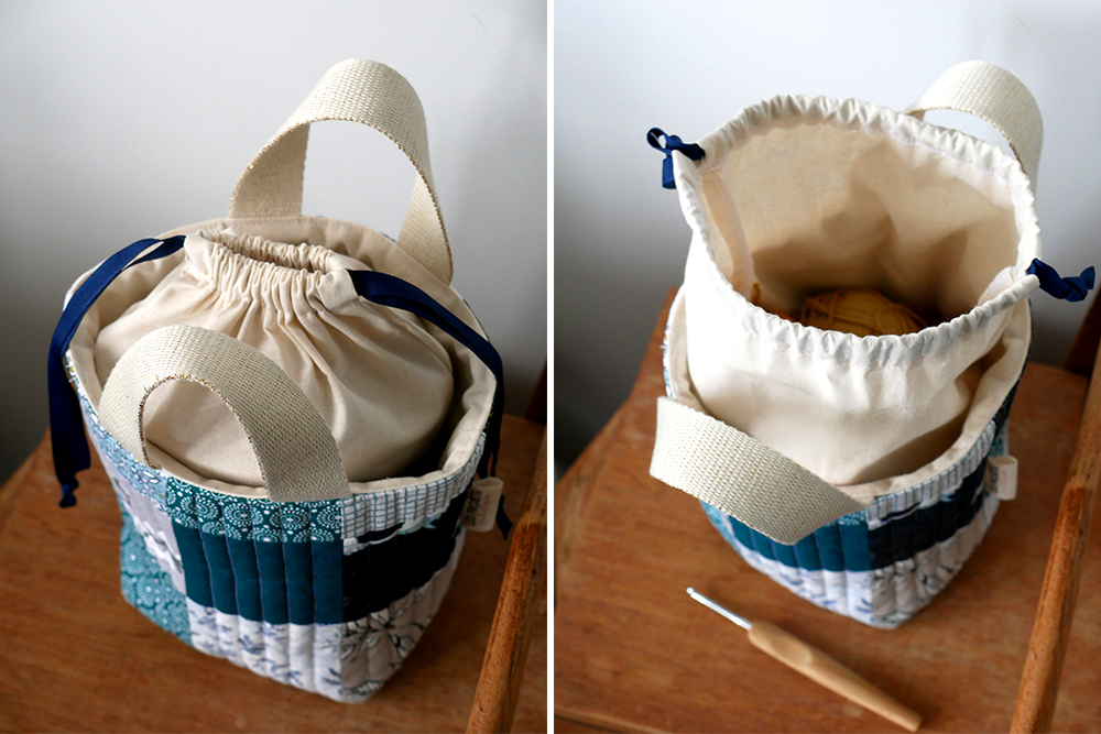 Couture : un sac à ouvrage en patchwork